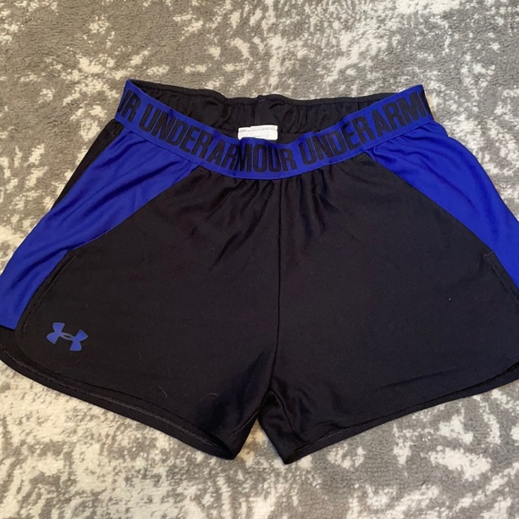 Under Armour Shorts Black And Blue Under Armor Shorts Poshmark